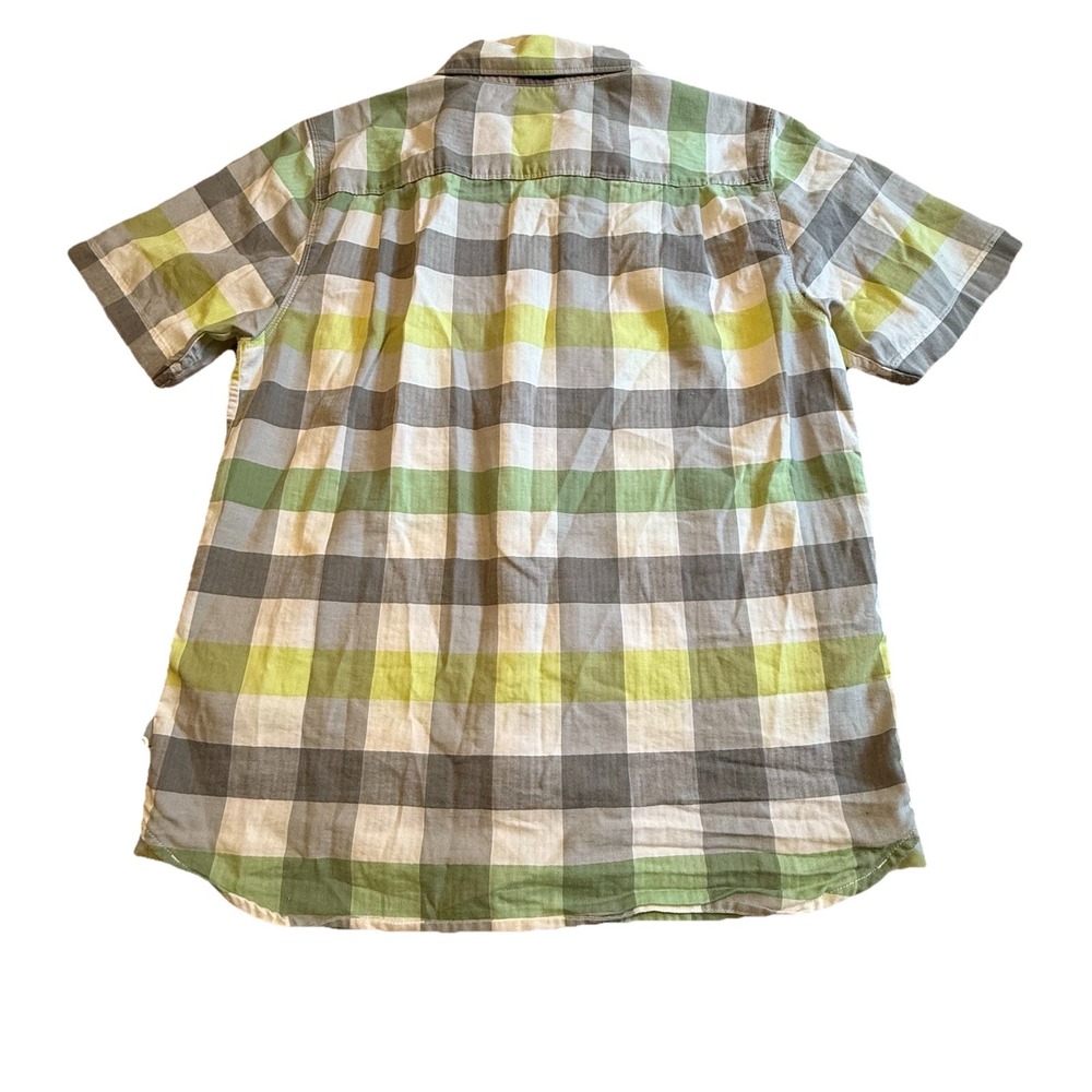 The North Face Shirt Mens Medium Plaid Button Up Short Sleeve Pocket Outdoor - Picture 4 of 5